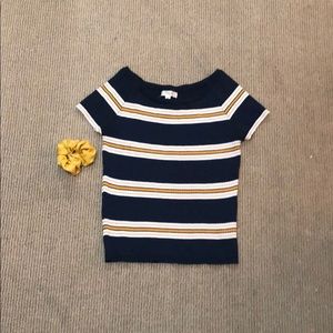 Off the shoulder Pacsun, ribbed knit, yellow